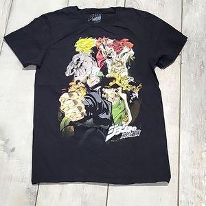 Jojo's  The Animation black t-shirt  size xsmall # !9